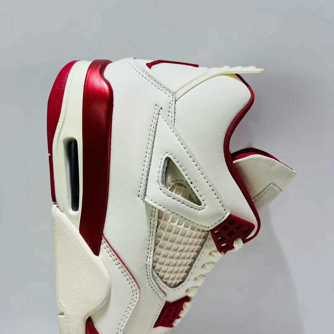 Nike Air Jordan 4 Retro Metallic Red White University Red Sneakers Shoes CT8527-112