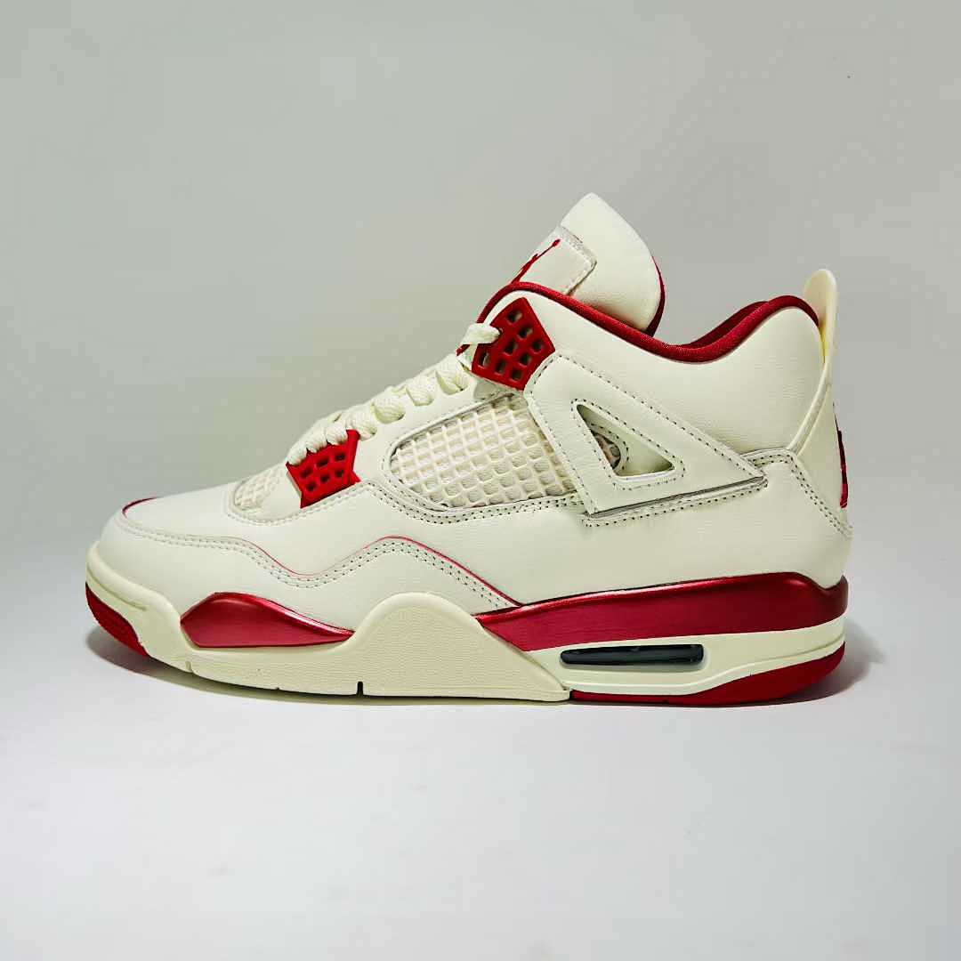 Nike Air Jordan 4 Retro Metallic Red White University Red Sneakers Shoes CT8527-112