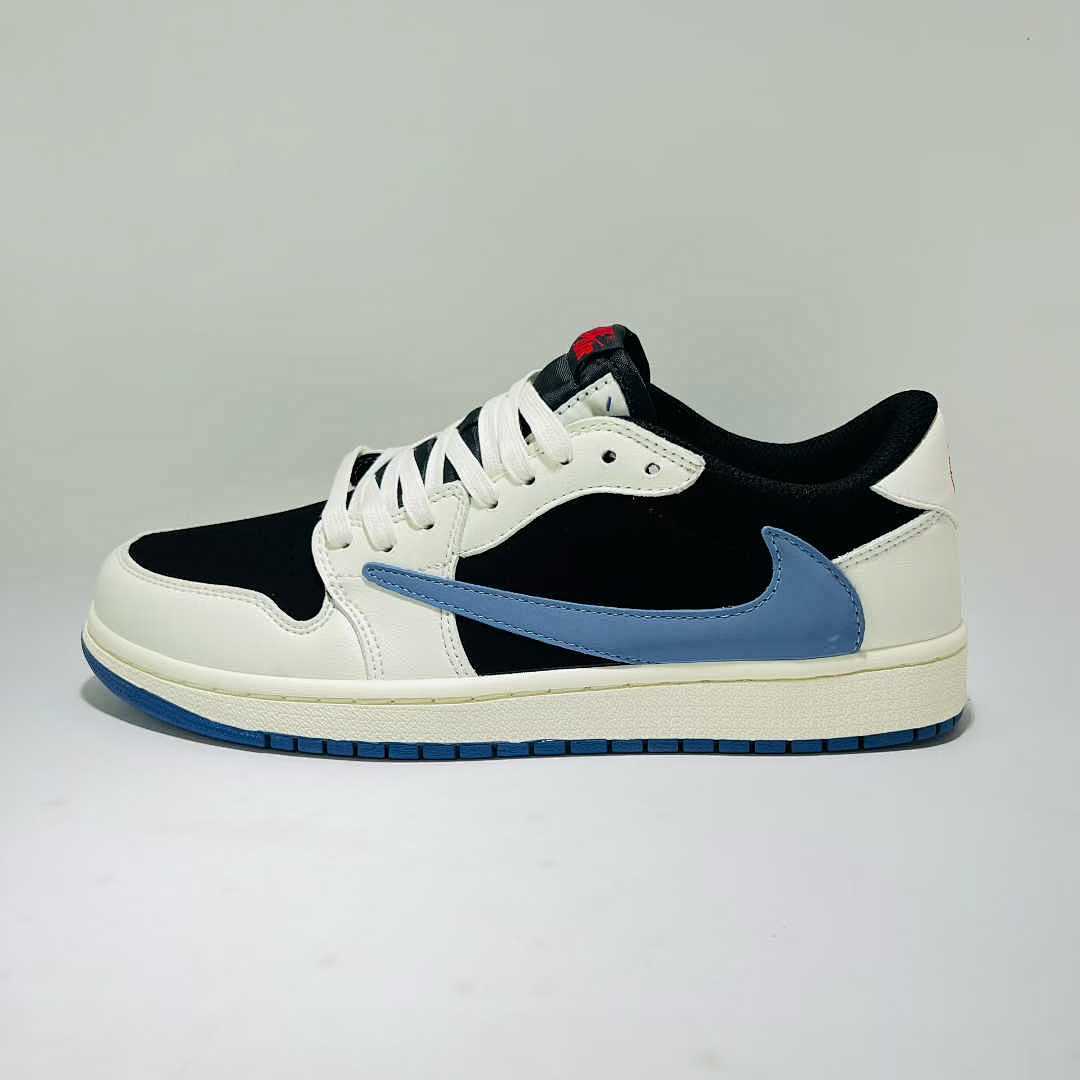 Nike Travis Scott Air Jordan 1 Low OG Military Blue Sneakers DM7866-140 Men's Women's Retro Casual Fashion Shoes