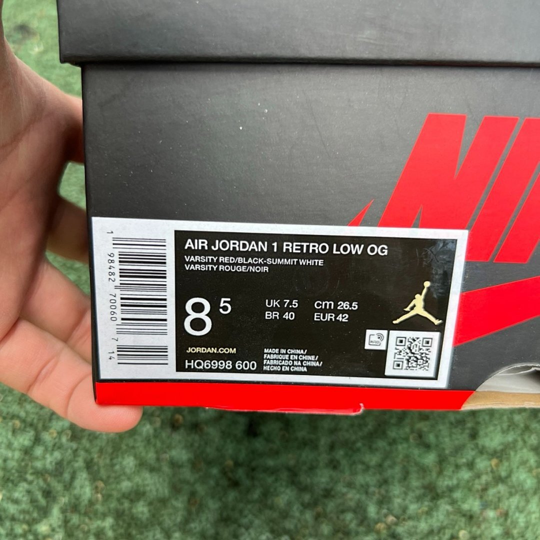 Air Jordan 1 Low Varsity Red 553558-606