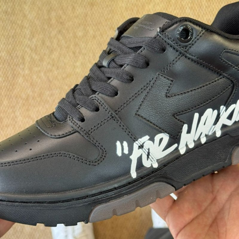 Off-White Out Of Office 'FOR WALKING' Low Top Sneakers Black