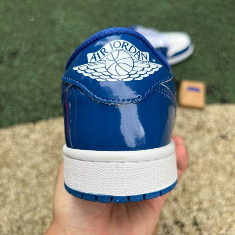 Air Jordan 1 Low Royal Blue Patent Leather