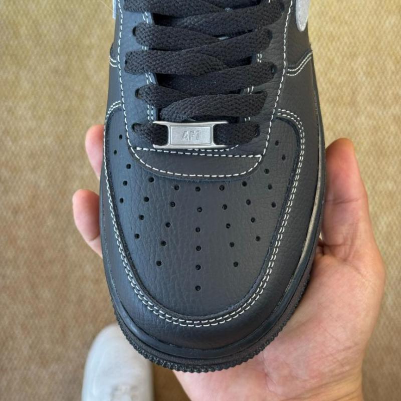 Nike Air Force 1 '07 LV8 "Contrast Stitch" Black/Grey Fog/White CT2302-002