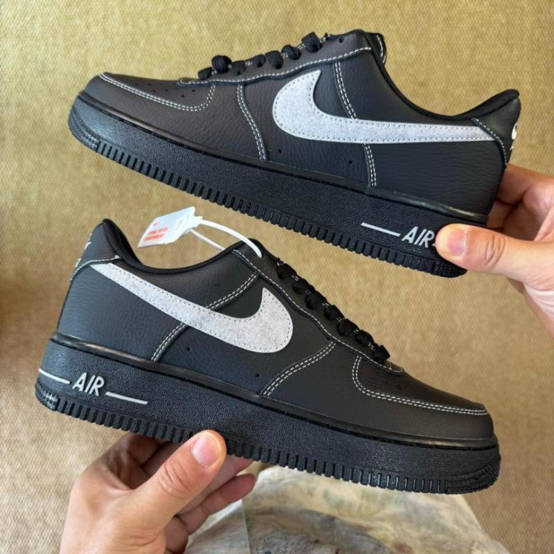 Nike Air Force 1 '07 LV8 "Contrast Stitch" Black/Grey Fog/White CT2302-002