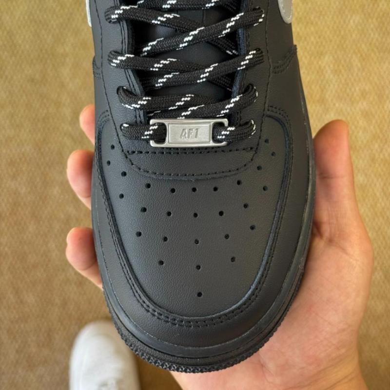 Nike Air Force 1 '07 LV8 Black Metallic Silver White CW7577-001