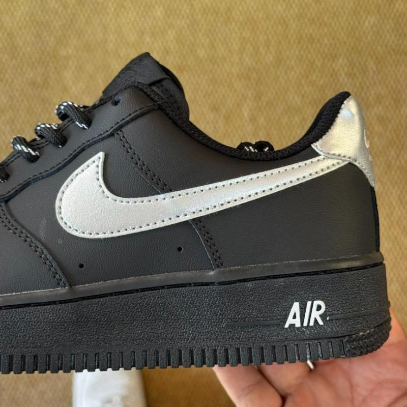 Nike Air Force 1 '07 LV8 Black Metallic Silver White CW7577-001