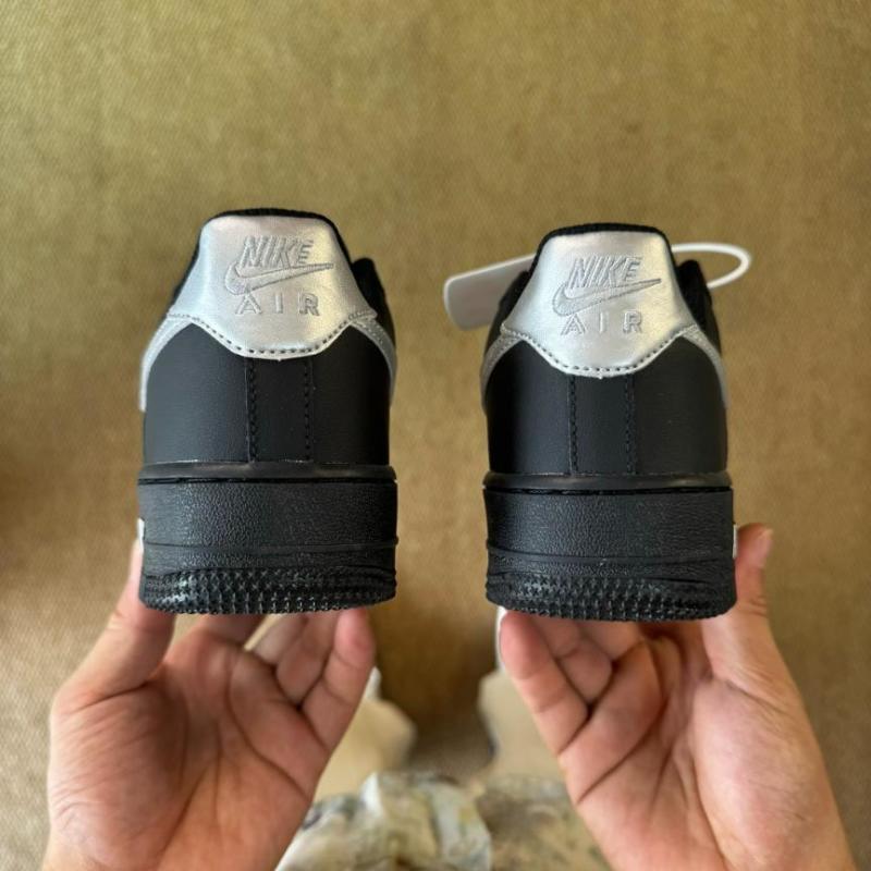 Nike Air Force 1 '07 LV8 Black Metallic Silver White CW7577-001