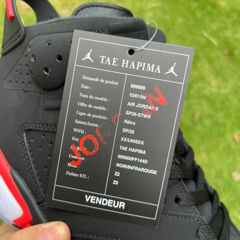 Air Jordan 6 Retro Black Infrared 23 384664-060