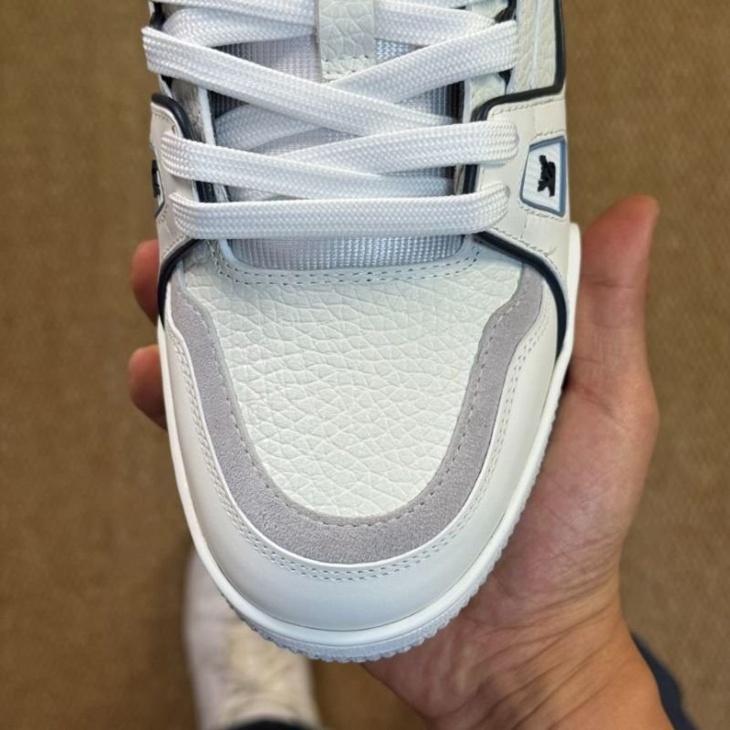 LV Trainer Sneaker 1A9J9C White and Navy Blue