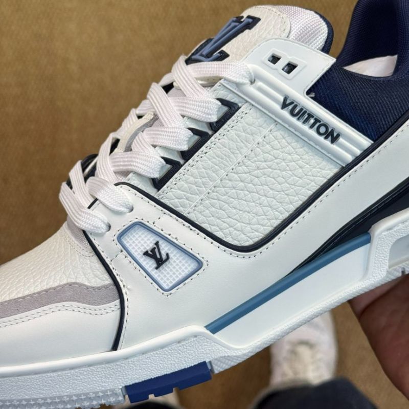 LV Trainer Sneaker 1A9J9C White and Navy Blue