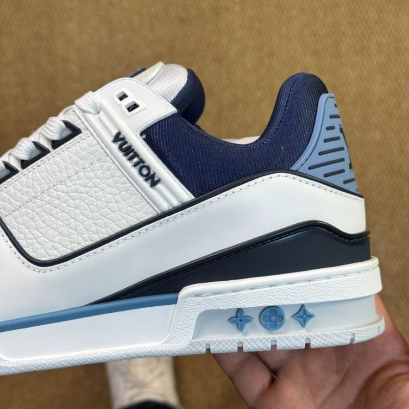LV Trainer Sneaker 1A9J9C White and Navy Blue