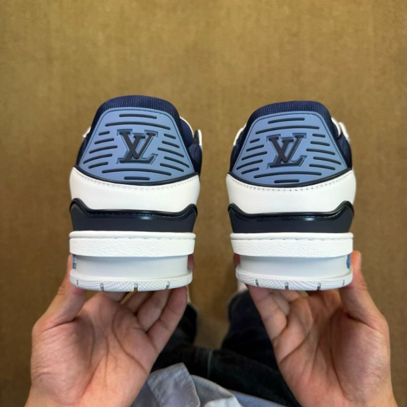 LV Trainer Sneaker 1A9J9C White and Navy Blue