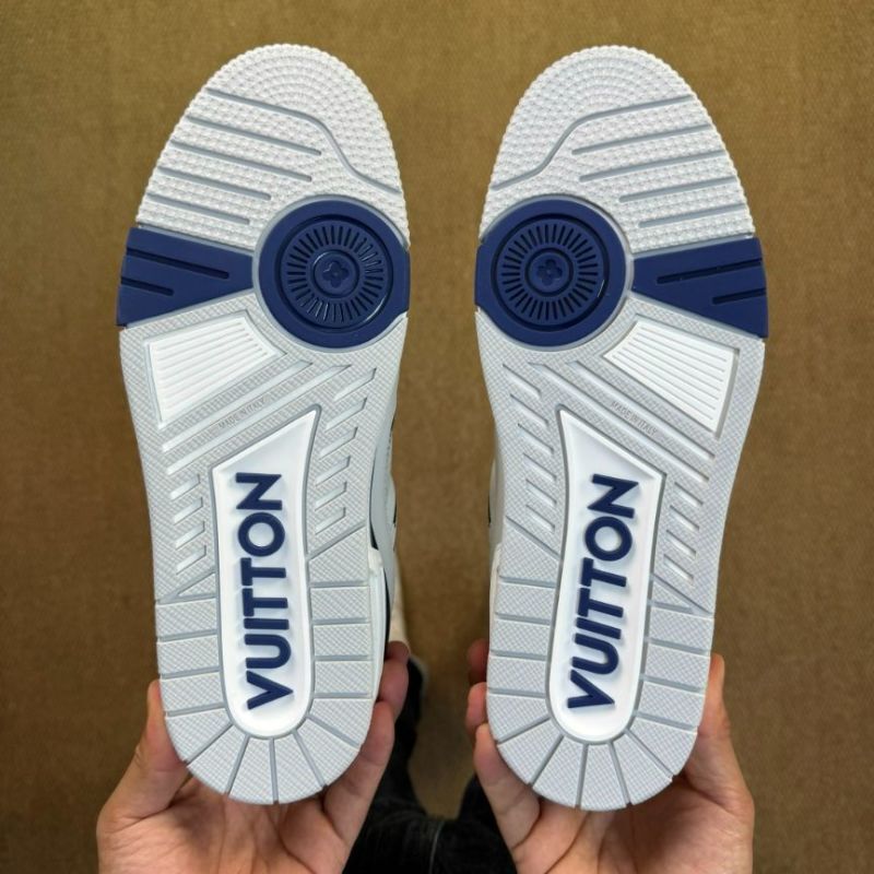 LV Trainer Sneaker 1A9J9C White and Navy Blue
