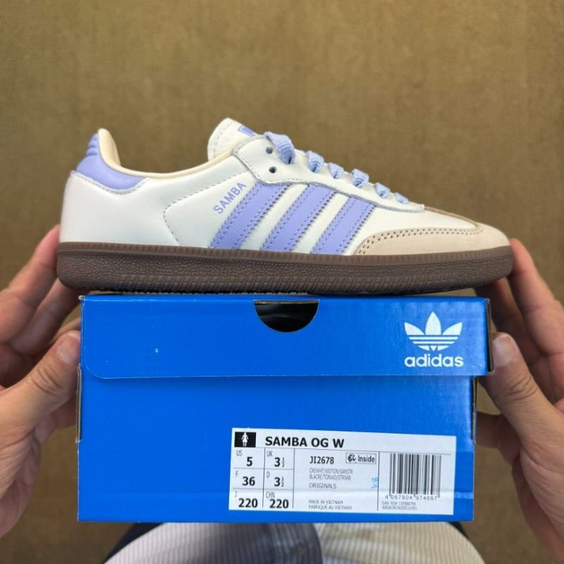 Adidas Samba HQ6646 Cloud White Lilac Gum