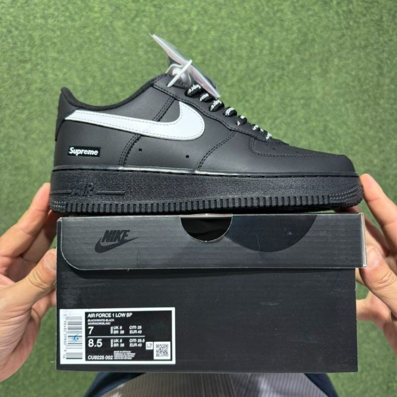 Supreme x Nike Air Force 1 Low 'Black' (CU9225-001)