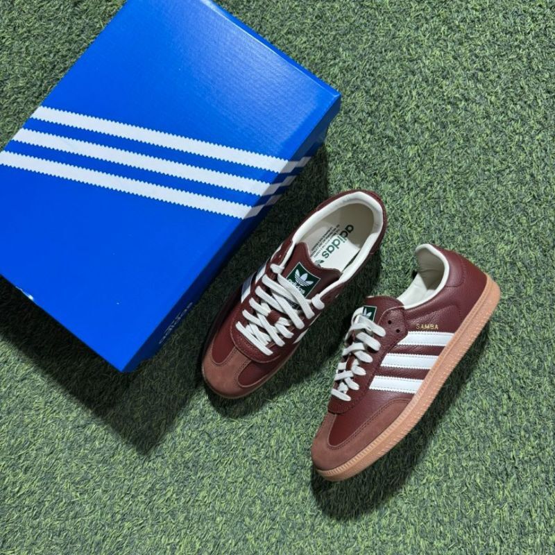 Adidas Samba OG Dark Red Cloud White Gum ID1458