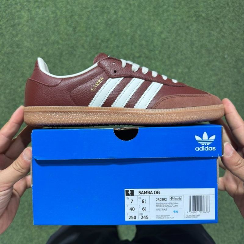 Adidas Samba OG Dark Red Cloud White Gum ID1458