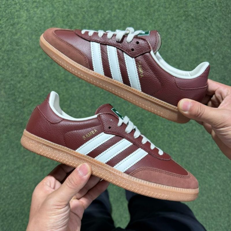 Adidas Samba OG Dark Red Cloud White Gum ID1458