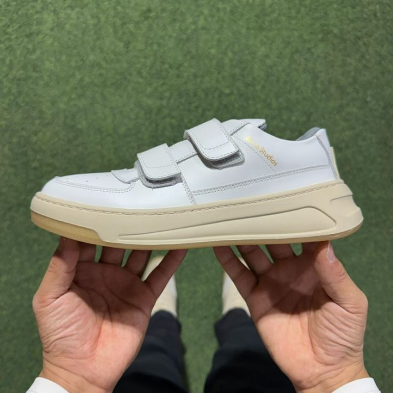 Acne Studios Bolzter Strap Sneakers White