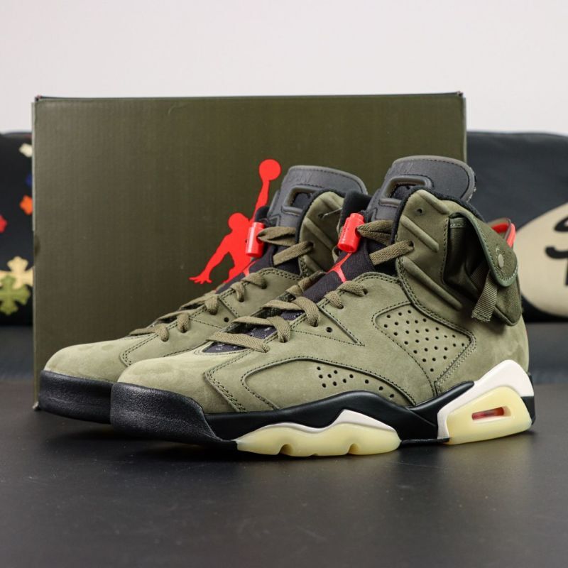Air Jordan 6 Retro Travis Scott Medium Olive CN1084-200