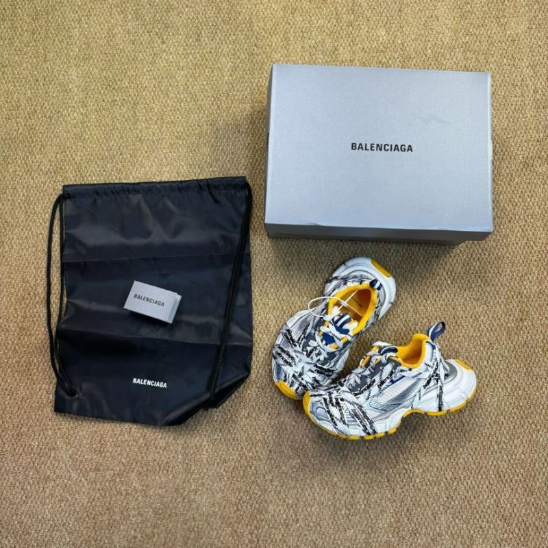 Balenciaga Runner Logo-Tape Mesh and Nylon Sneakers 677403 W3RE1 9051