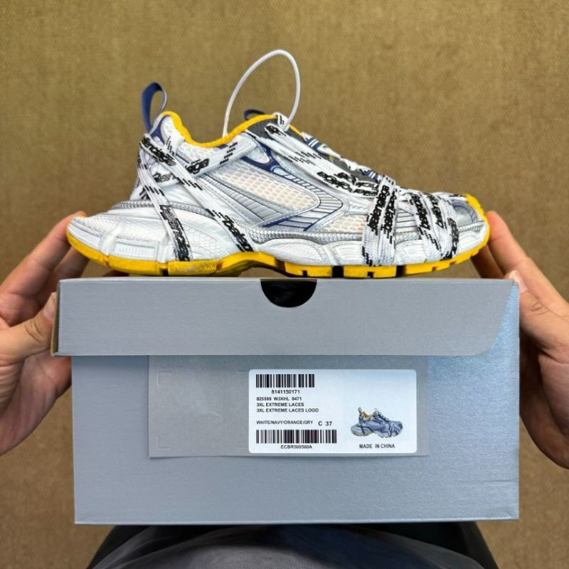 Balenciaga Runner Logo-Tape Mesh and Nylon Sneakers 677403 W3RE1 9051