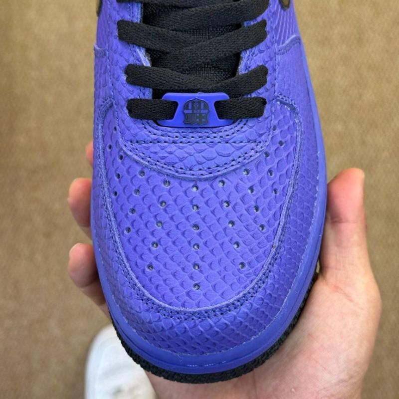 Nike Air Force 1 Low Custom Purple Snakeskin Kobe Bryant Mamba Signature