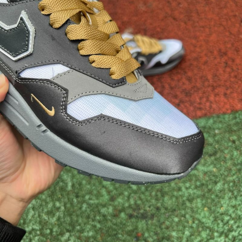 Nike Air Max 1 Patta Waves Dark Grey Light Blue Gold
