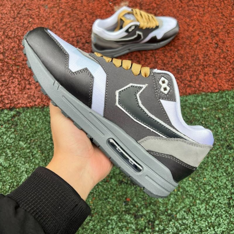Nike Air Max 1 Patta Waves Dark Grey Light Blue Gold