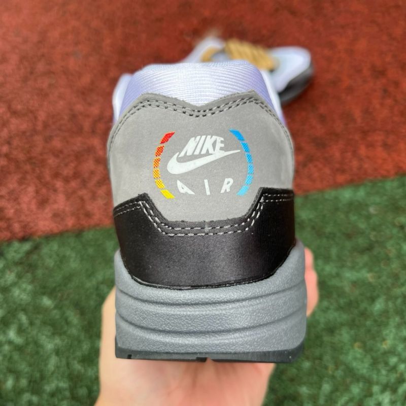 Nike Air Max 1 Patta Waves Dark Grey Light Blue Gold