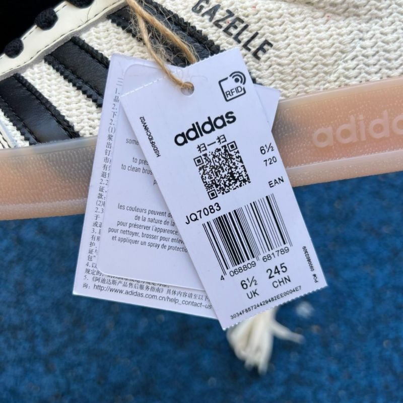Adidas Gazelle Indoor Textile Wonder White Core Black Gum