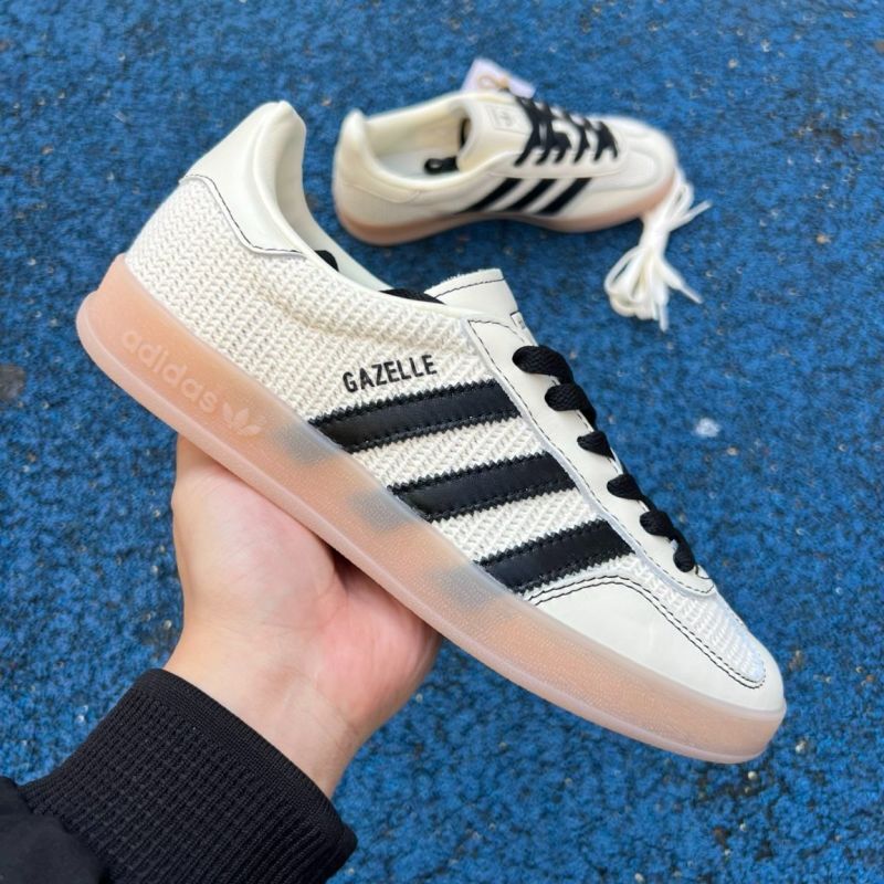 Adidas Gazelle Indoor Textile Wonder White Core Black Gum