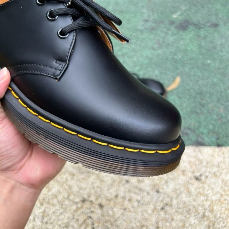 Dr. Martens 1461 Quad Smooth Leather Platform Shoes Black