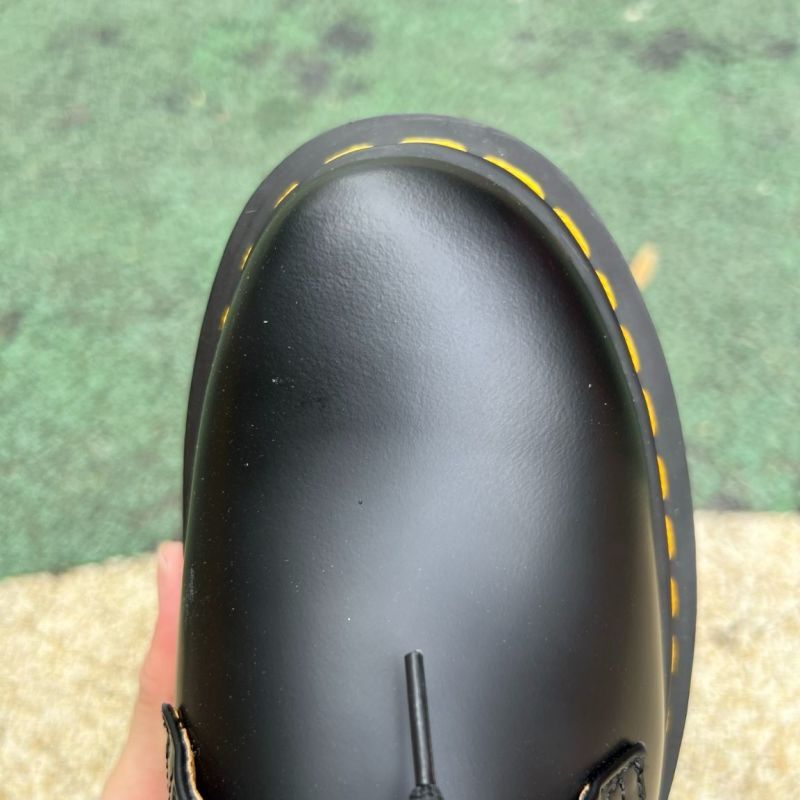 Dr. Martens 1461 Quad Smooth Leather Platform Shoes Black