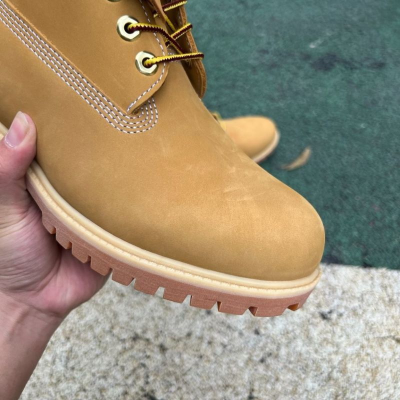 Timberland 6-Inch Premium Waterproof Fur Lined Boots Wheat Nubuck