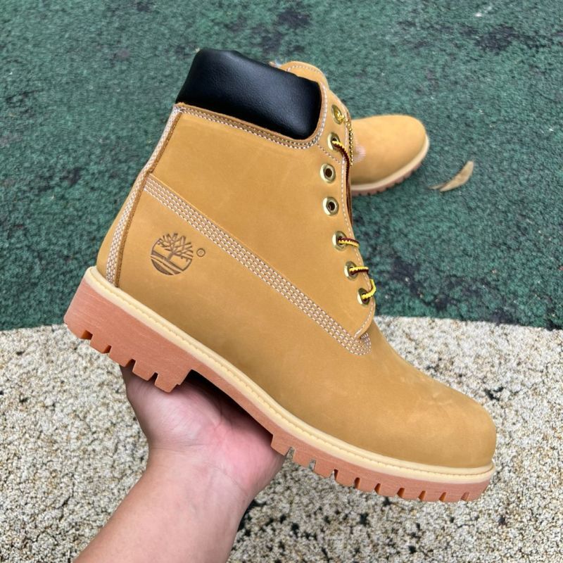 Timberland 6-Inch Premium Waterproof Fur Lined Boots Wheat Nubuck