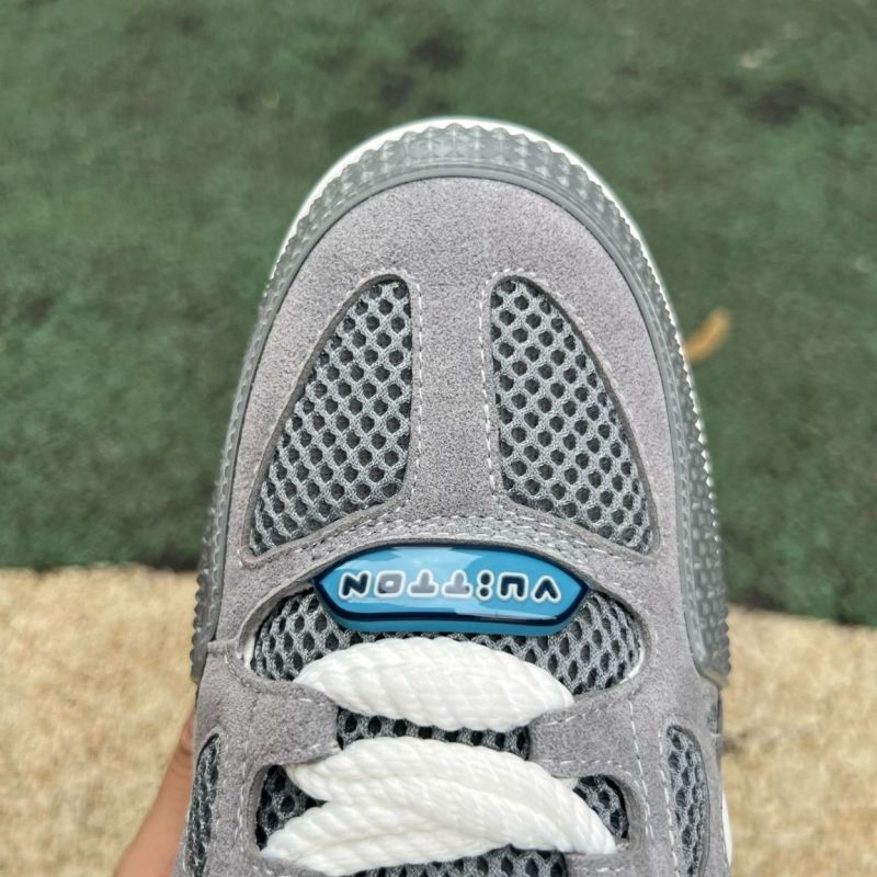 Louis Vuitton LV Trainer Sneaker Grey White Light Blue