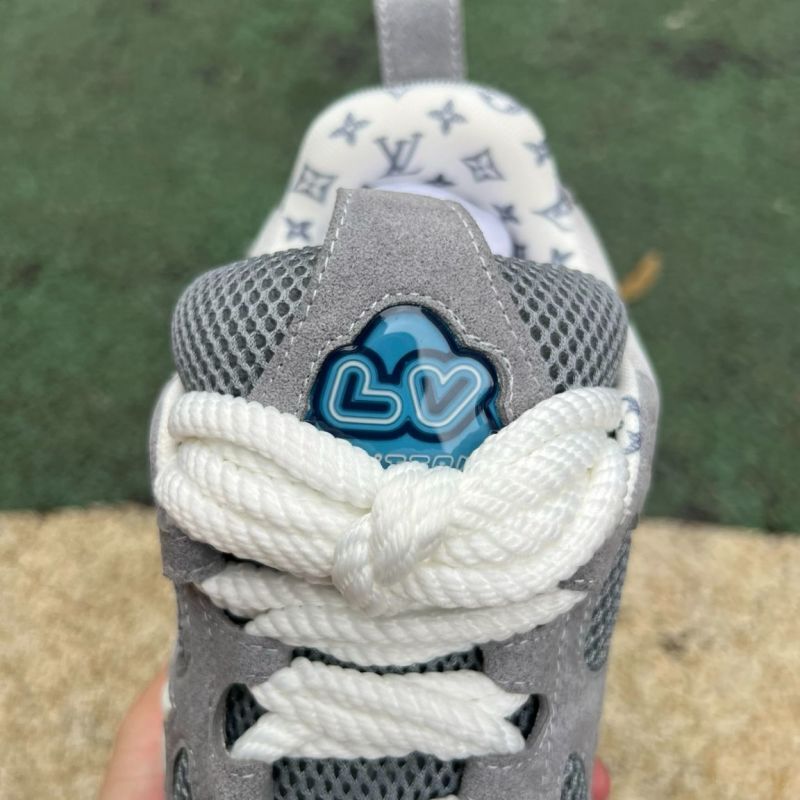 Louis Vuitton LV Trainer Sneaker Grey White Light Blue