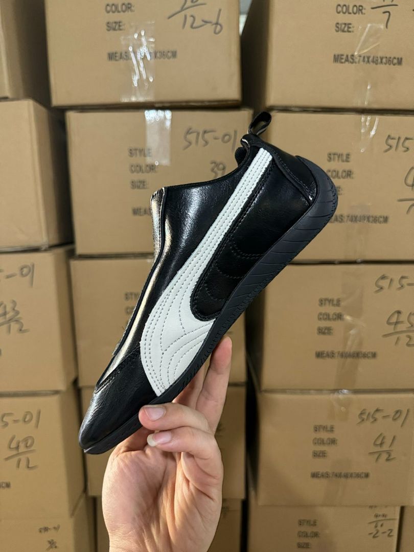 Puma Balenciaga Motorsport Driving Shoes Black White