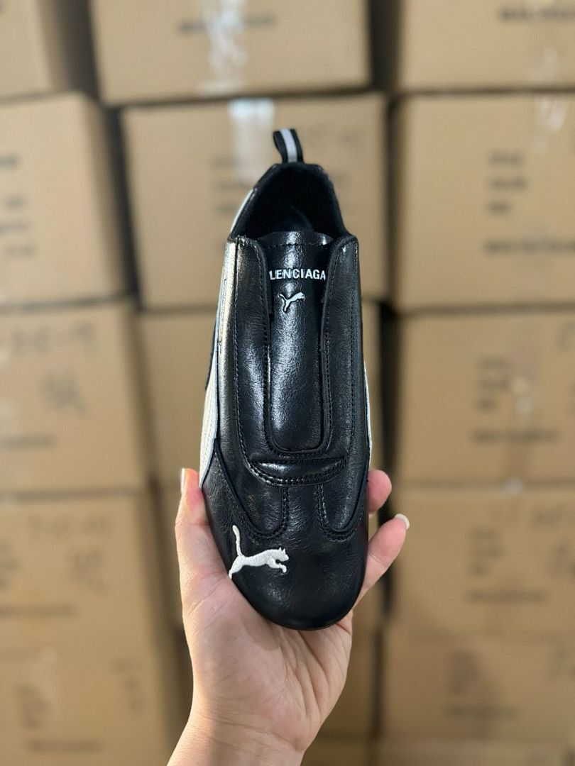 Puma Balenciaga Motorsport Driving Shoes Black White