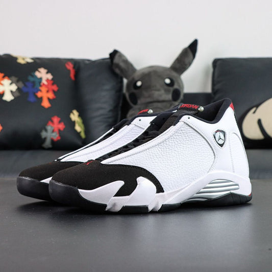 Air Jordan 14 Low White Black Varsity Red 807511-106