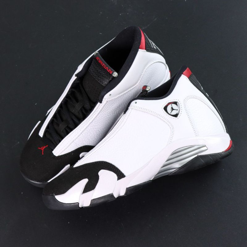 Air Jordan 14 Low White Black Varsity Red 807511-106
