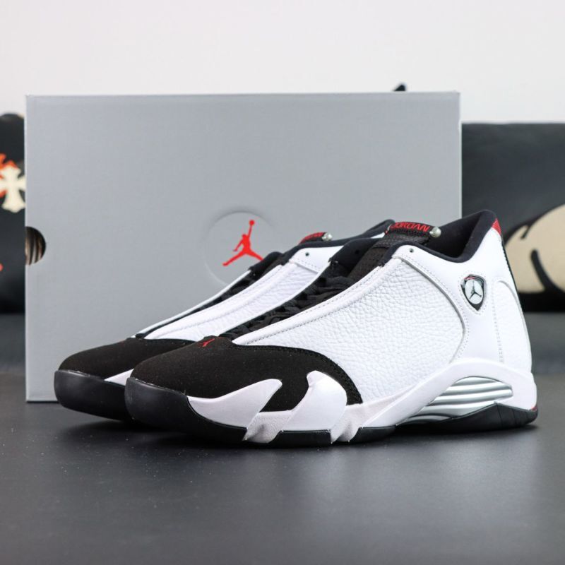 Air Jordan 14 Low White Black Varsity Red 807511-106