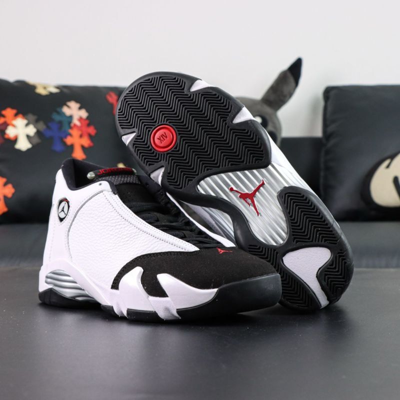 Air Jordan 14 Low White Black Varsity Red 807511-106