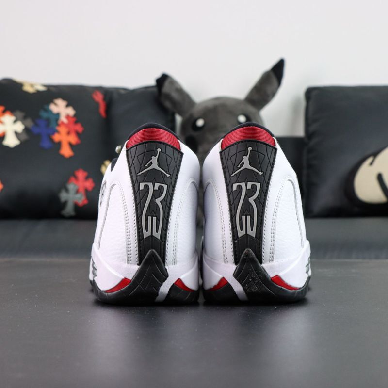 Air Jordan 14 Low White Black Varsity Red 807511-106