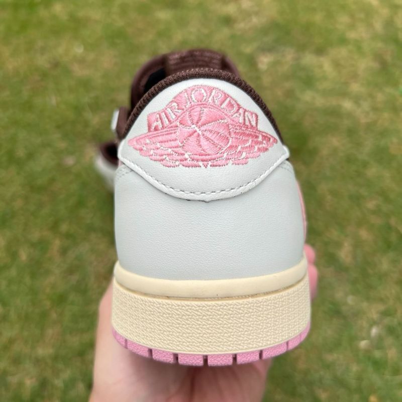 Travis Scott x Air Jordan 1 Low Dark Mocha Pink