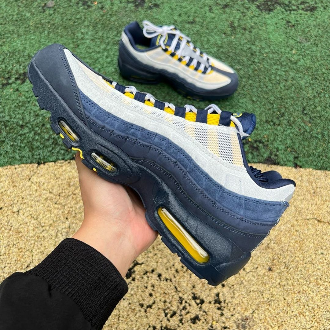 Nike Air Max 95 "Thailand" Coconut Milk Midnight Navy Yellow Strike FB3334-100