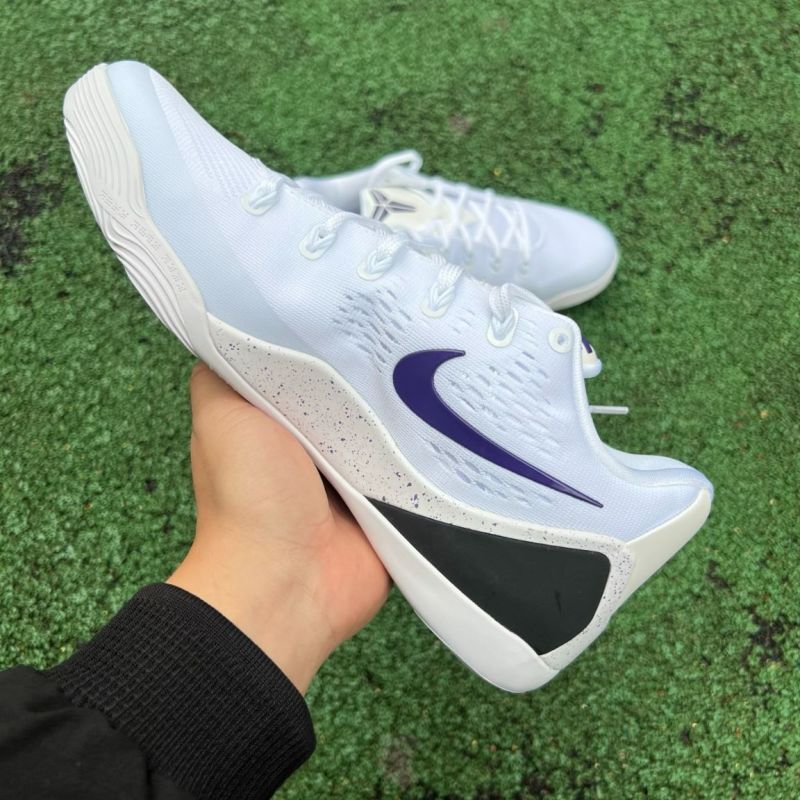 Nike Kobe 9 EM Low White Court Purple Black 646701-105
