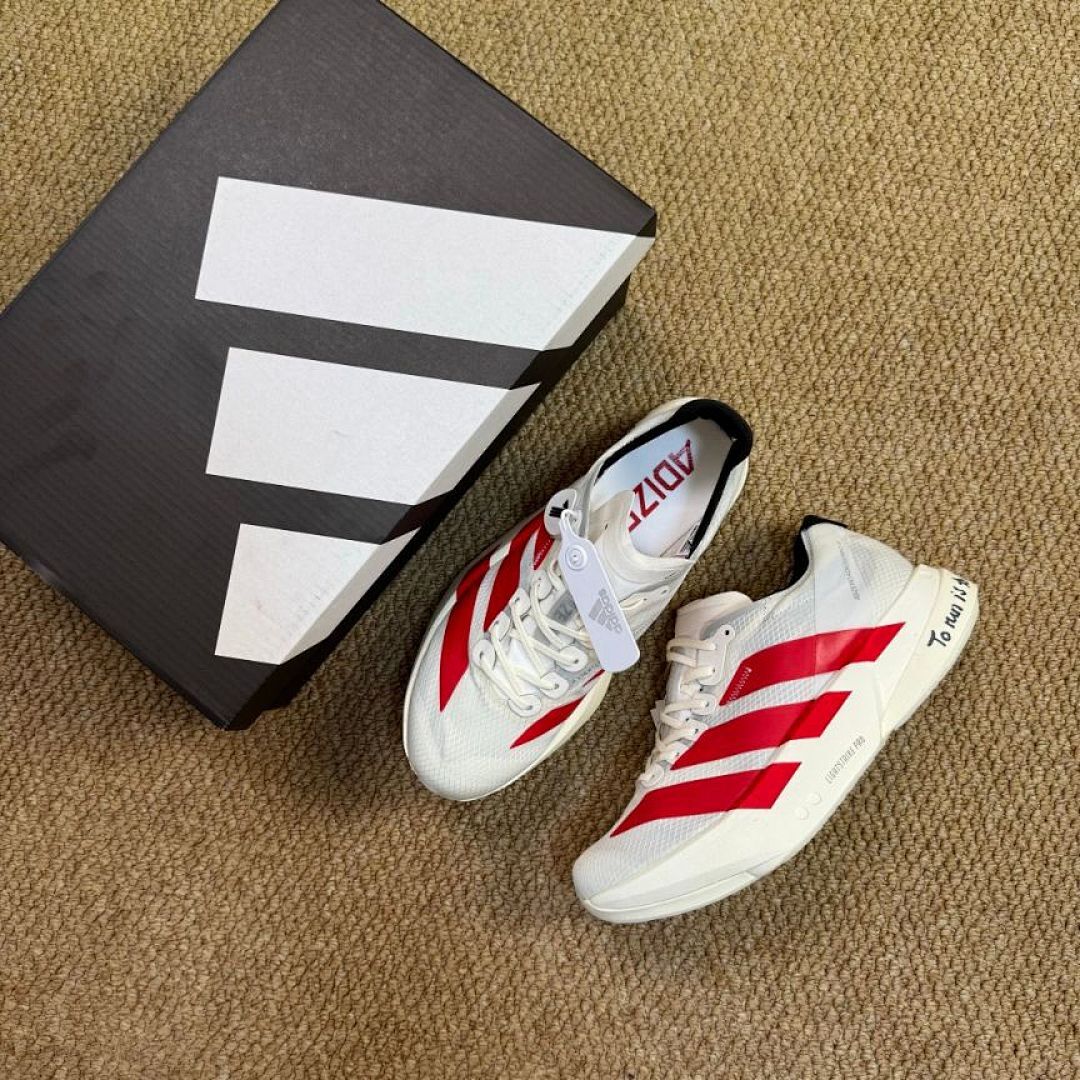 Adidas Adizero Adios Pro 3 GW8472 Cloud White / Solar Red / Core Black