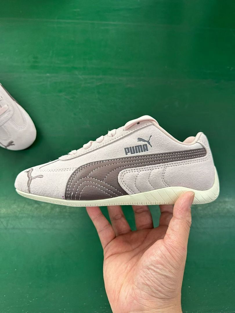 Puma Speedcat LS Suede Shoes Light Grey / Taupe